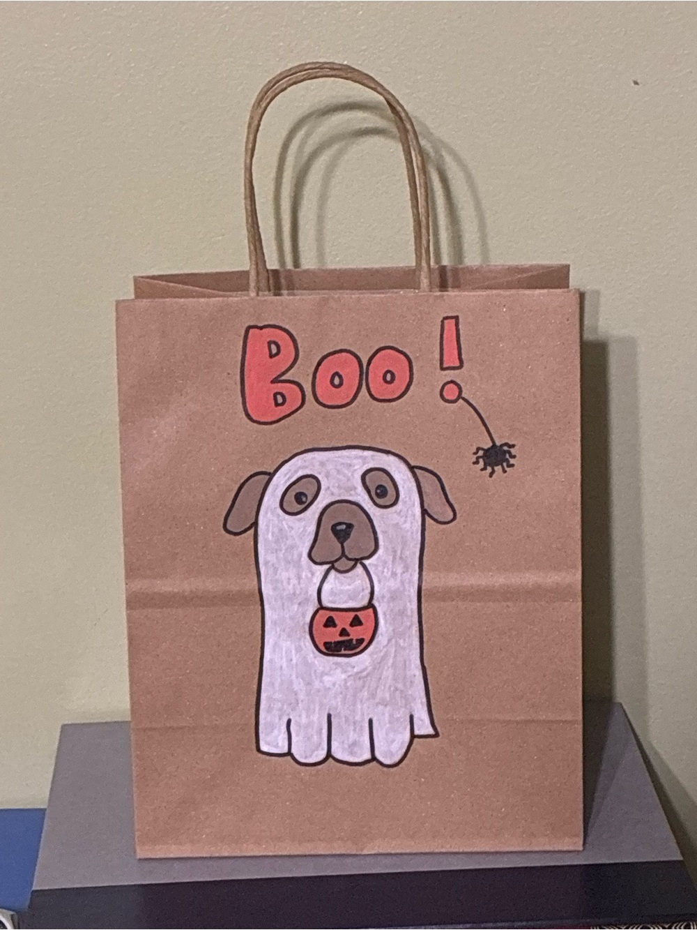 Small Ghost Dog Halloween Bag